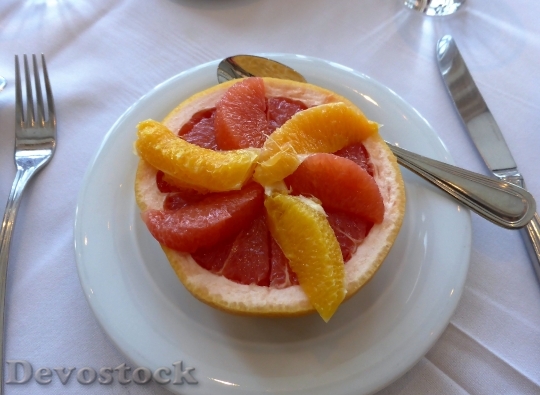 Devostock Fruit Grapefruit Breakfast Healthy