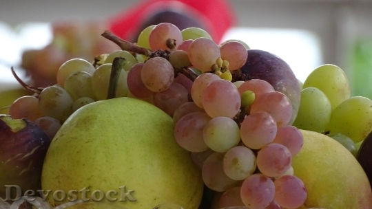 Devostock Fruit Grapes Apple Autumn