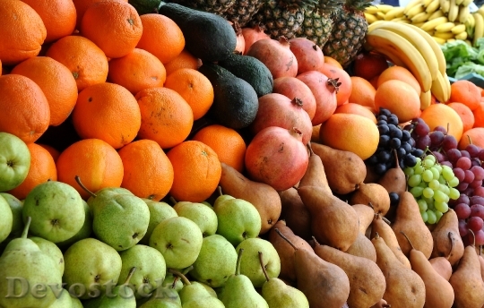 Devostock Fruit Mixed Color Food 3