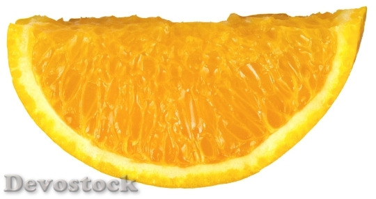 Devostock Fruit Orange Orange Slice