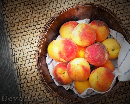 Devostock Fruit Peaches Food Peach