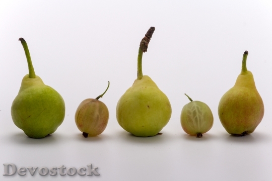 Devostock Fruit Pears Macro Ripe