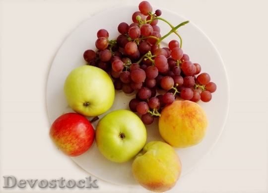 Devostock Fruit Plate Fruit Apple