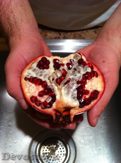 Devostock Fruit Pomegranate Food Healthy