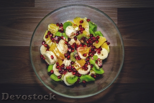 Devostock Fruit Salad Fruits Bowl