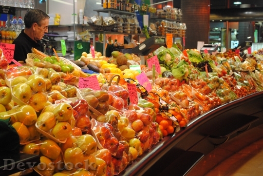 Devostock Fruit Seller Market Stall
