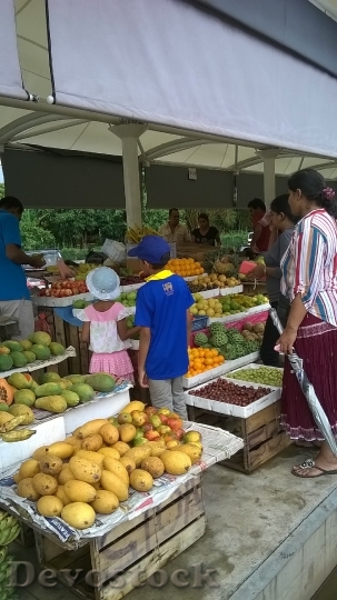 Devostock Fruit Stall Tropical Fruits