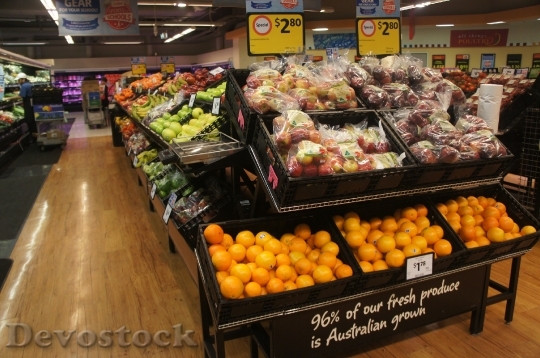 Devostock Fruit Supermarket Super Shelves