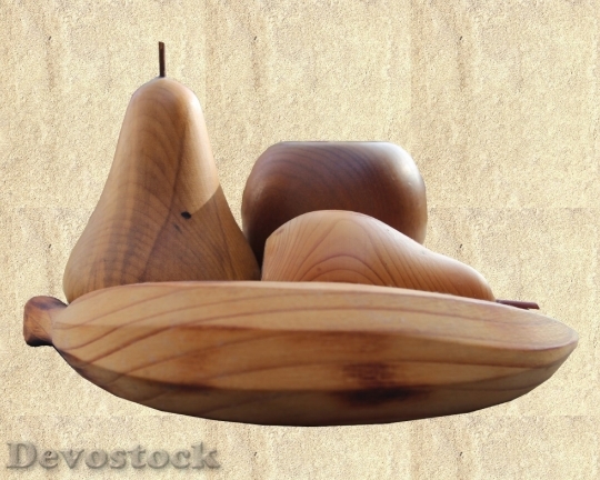 Devostock Fruit Wood Carved 282667