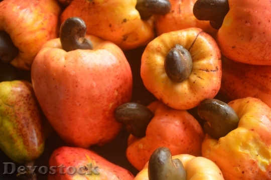 Devostock Fruits Cashew Apple Food