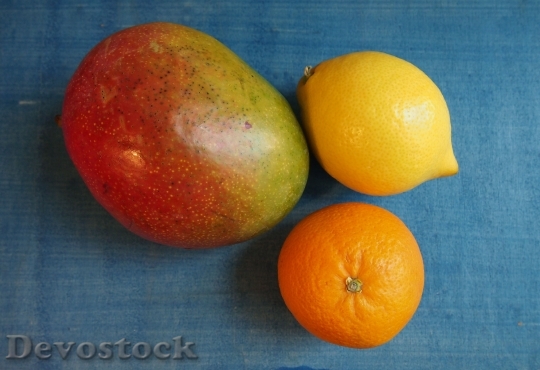 Devostock Fruits Fruit Mango Orange