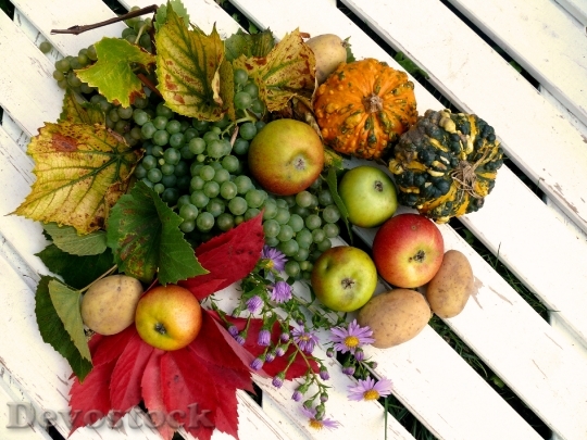 Devostock Fruits Harvest Autumn Thanksgiving