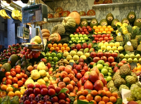 Devostock Fruits Market Stall Vegetables