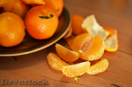 Devostock Fruits Oranges Tangerines