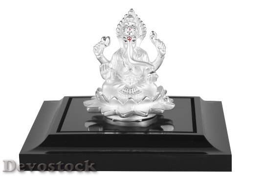 Devostock Ganapati Ganesha Silver India