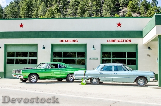 Devostock Gas Station Vintage Classic