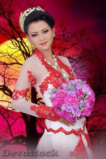 Devostock Girl Asian Wedding Woman