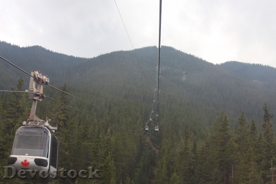 Devostock Gondola In Rocky Mountains