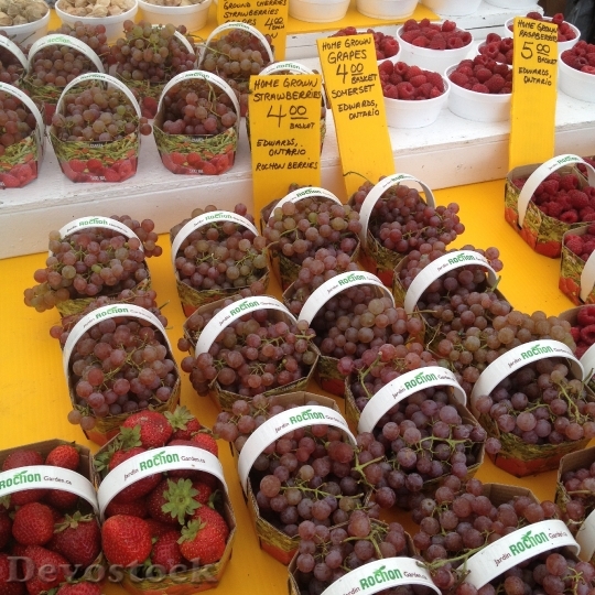 Devostock Grapes Fruit Market 489395