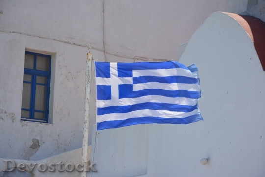 Devostock Greece Flag Greek Europe