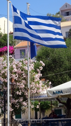 Devostock Greece Flag Greek National