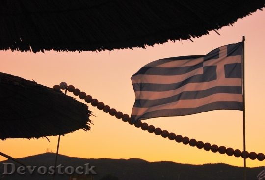 Devostock Greece Flag Greek Symbol