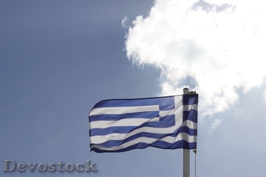 Devostock Greece Flag Holiday Travel