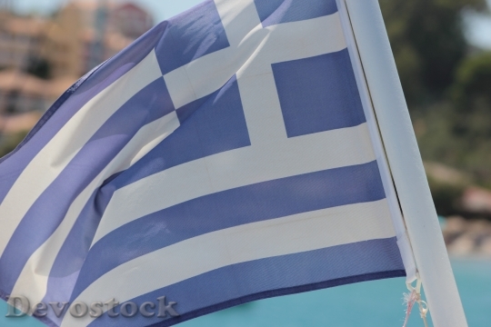 Devostock Greek Flag Summer Flag