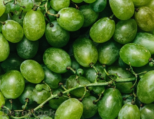 Devostock Green Grapes Fruits Food