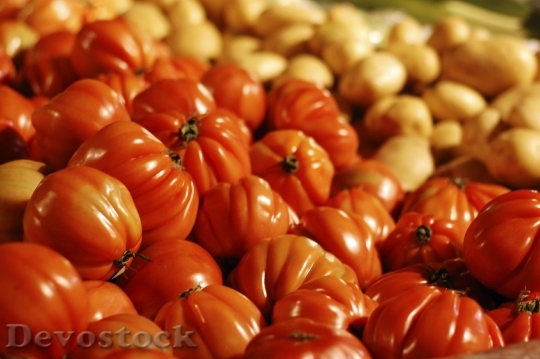 Devostock Greengrocers Fruit Shop Tomatoes