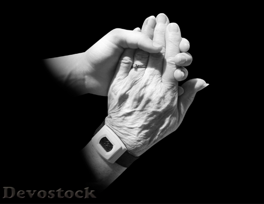 Devostock Hands Old Young Holding 0