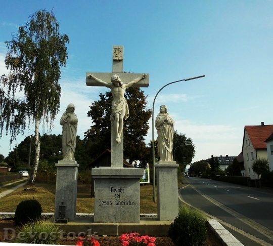 Devostock Hausen Bavaria Cross Jesus