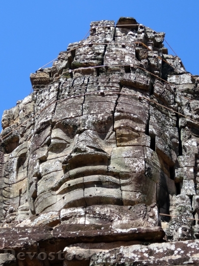 Devostock Head Cambodia Temple Religion