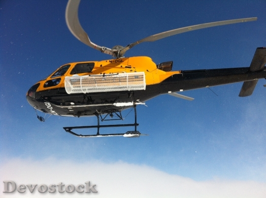 Devostock Helicopter Ski Mountain Top