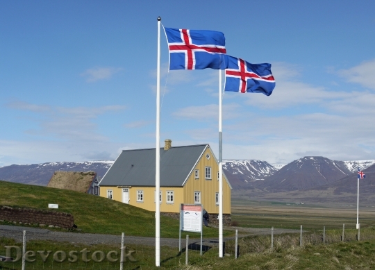 Devostock Iceland Flags Iceland Flag