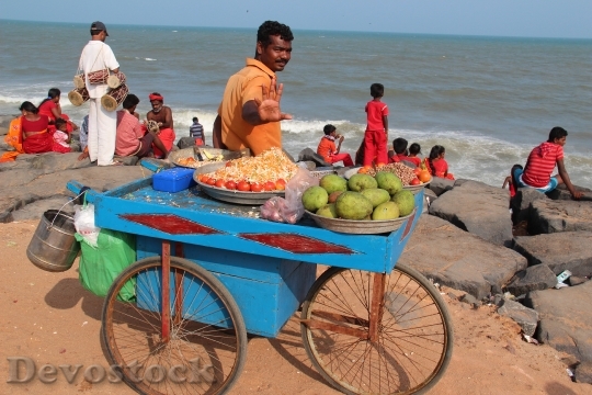 Devostock India Indians Seller Beach