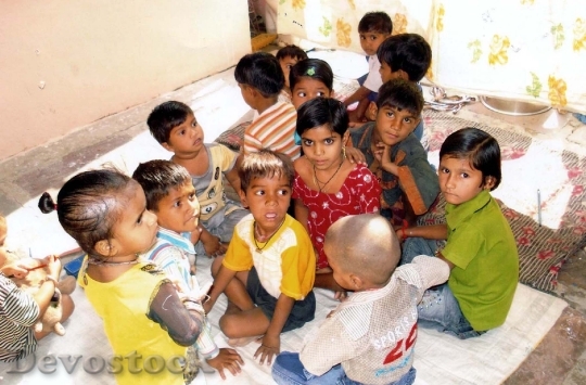 Devostock India Kids Asian Child