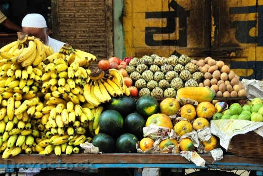 Devostock India Market Fruit Display