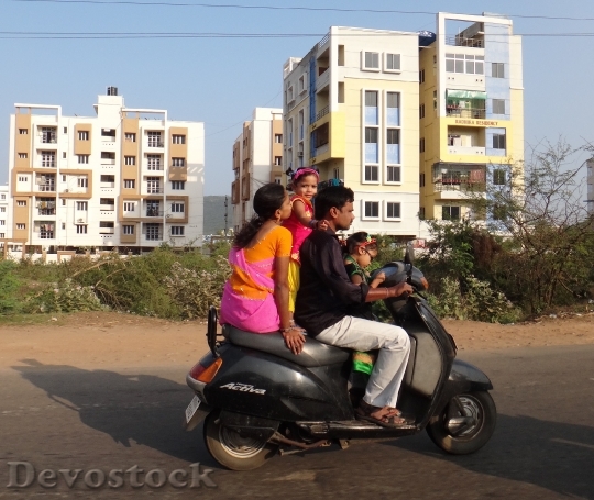 Devostock India Scooter Family Ride