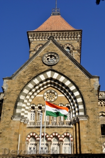 Devostock Indian Flag Building Architecture