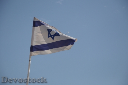Devostock Israel Flag National Symbol