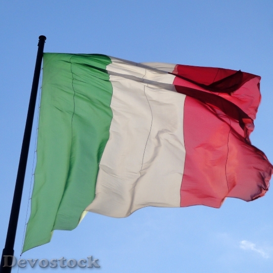 Devostock Italy Flag Italian Wind