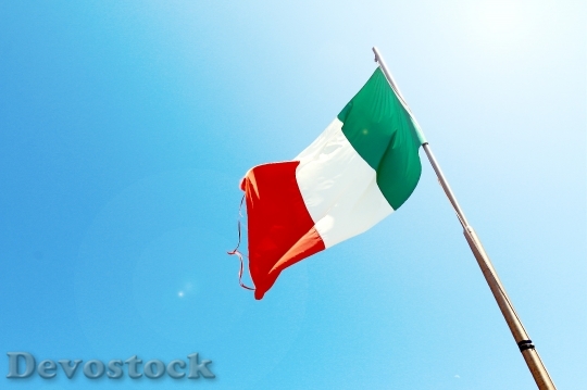 Devostock Italy Italian Flag Blue