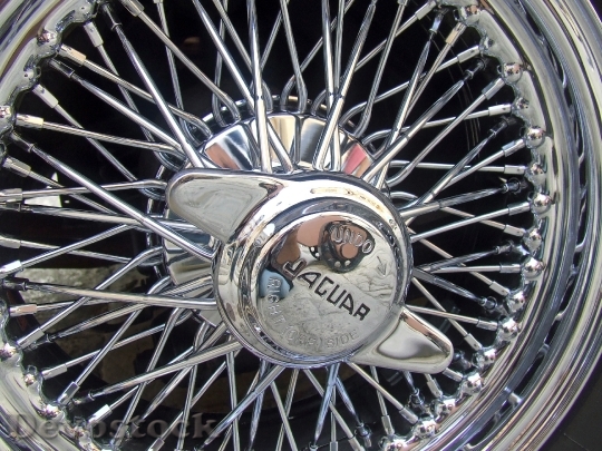 Devostock Jaguar Car Wire Wheel