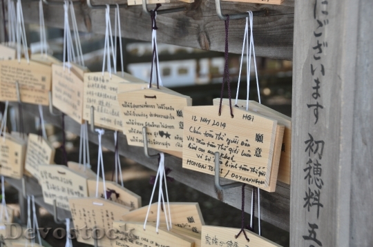 Devostock Japan Prayers Tokyo Shrine