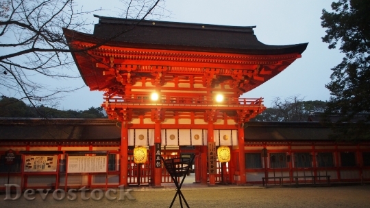 Devostock Japan Scarlet Torii Shrine