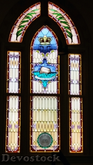 Devostock Jewish Temple Window Glass