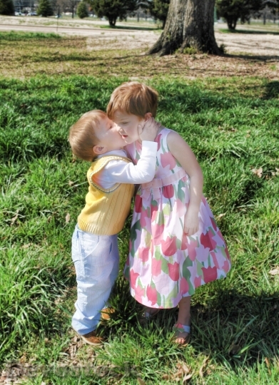 Devostock Kids Siblings Love Sweet