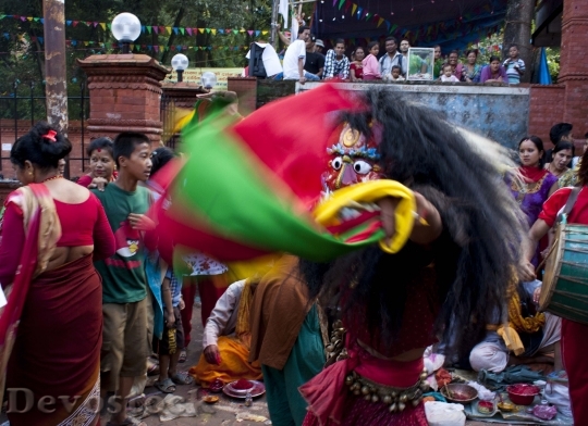 Devostock Lakhe Newar Festival Nepal