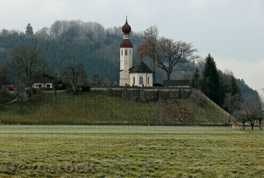 Devostock Landscape Upper Bayer Church